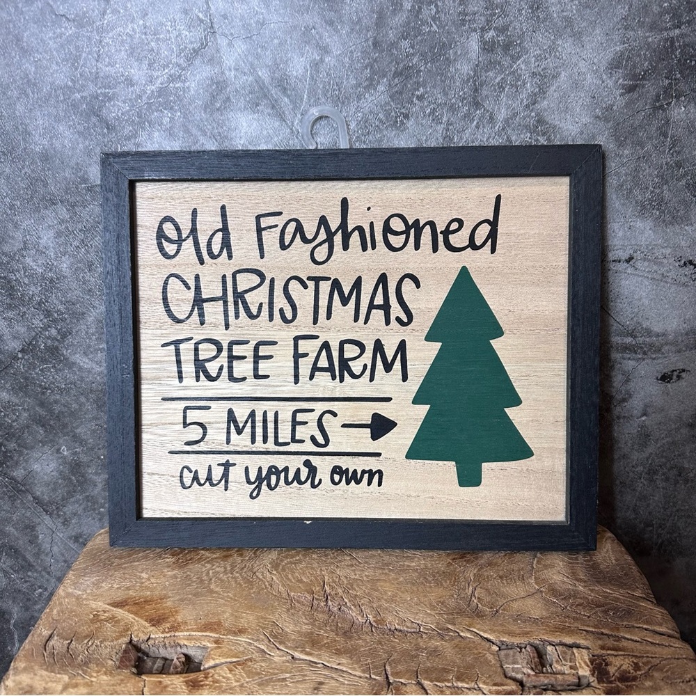 Target Dollarspot 2017 Wooden Christmas Tree Farm Sign.